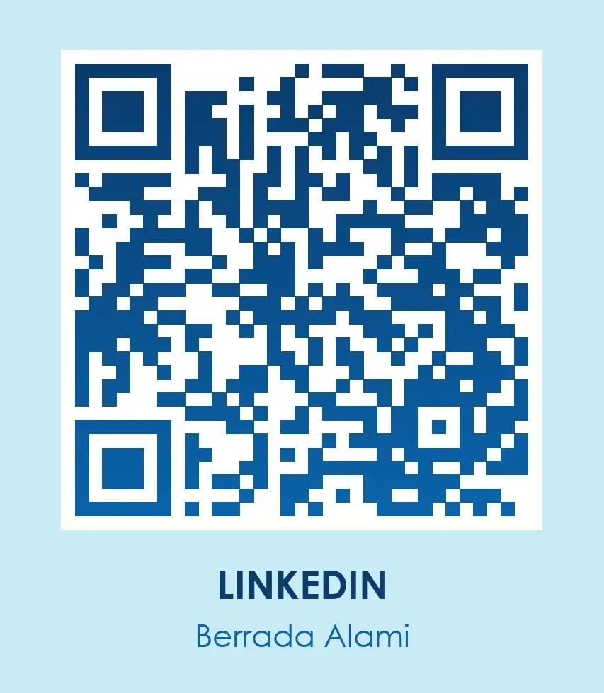 QR code vers la page LinkedIn du cabinet Berrada Alami