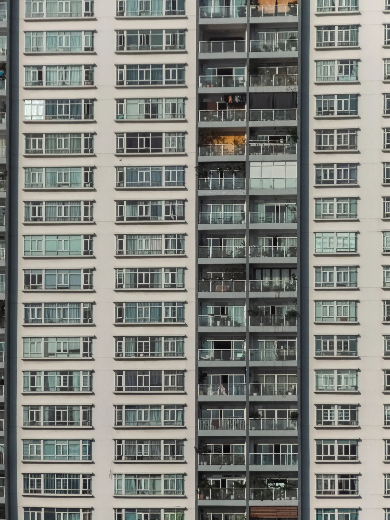 Façade d'un immeuble d'habitation de grande hauteur