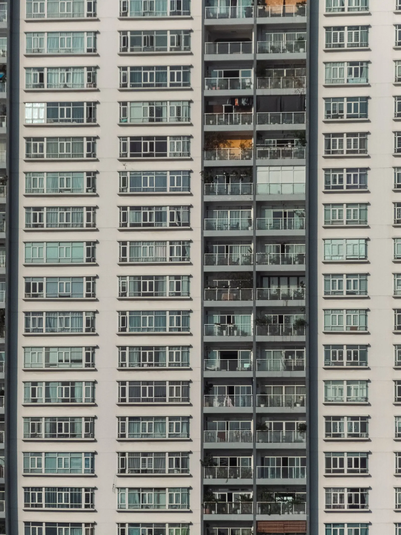 Façade d'un immeuble d'habitation de grande hauteur