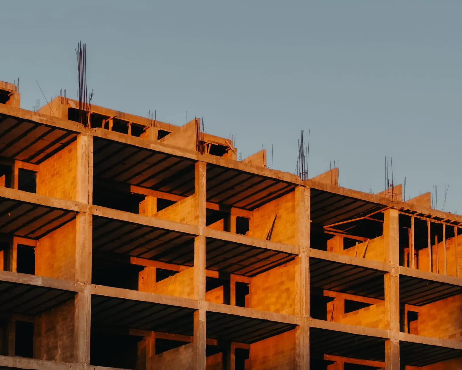 Immeuble d'habitation en cours de construction